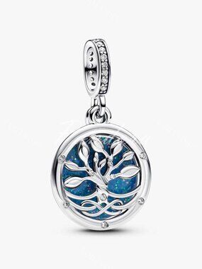 Pandora Glow-in-the-dark Infinity Tree Double Dangle Charm